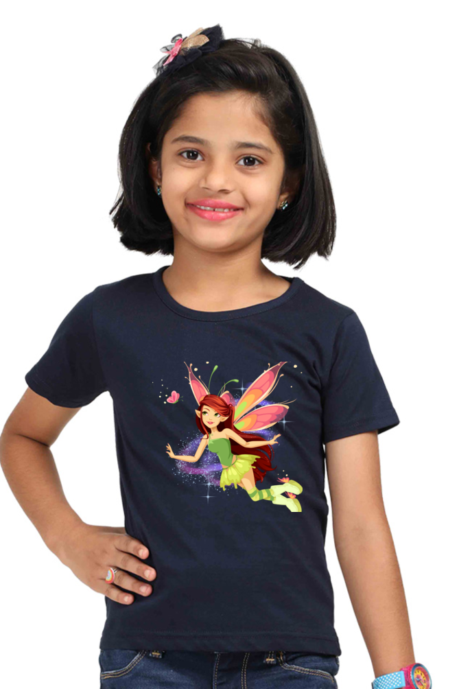 Girls Fairy with Butterflies Tee Shirt