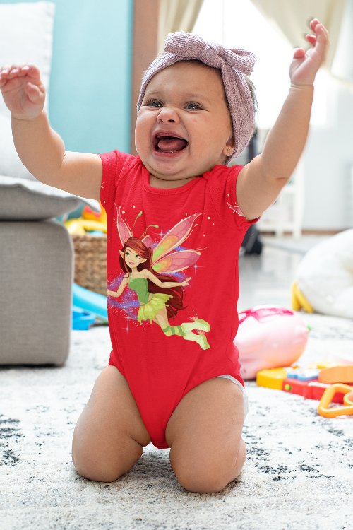 Baby Girl Fairy with Butterflies Romper